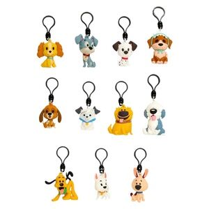 Disney Dogs 3D Foam Figural Clip Blind Bag | Cute Bag Charms & Backpack Keychain